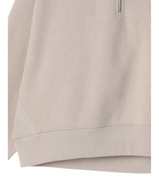 earth music&ecology ハーフＺＩＰ裏起毛プルオーバー Pink Beige