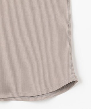 ANY L リブタンクトップ グレージュ