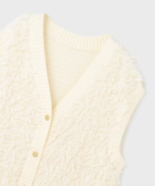 GRACE CONTINENTAL ループニットベスト ホワイト