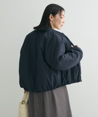 Green Parks 中綿シャーリングブルゾン Dark Navy