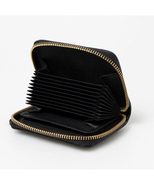 UNBILLION ペルケ perche / レザーメッシュ・ジャバラカードウォレット ブラック