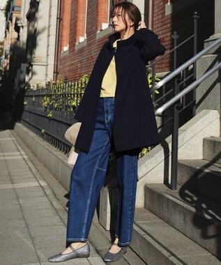 ANY SIS 【美Denimシリーズ】セミカーブワイド デニム インディゴ