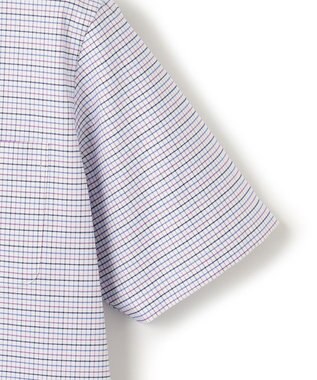 J.PRESS MEN 【WEB・一部店舗限定】オックスフォードトリプルカラーチェック 半袖シャツ/B.D ピンク系3