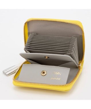 UNBILLION ペルケ perche × 髙嶋シオンコラボ ・ジャバラカードアートウォレット ライトイエロー