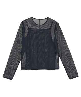 AMERICAN HOLIC 【２点セット】チュールキャミレイヤードトップス Navy