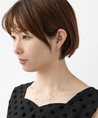 TOCCA 【WEB限定】SEEDS PIERCED EARRINGS K10イエローゴールドピアス イエローゴールド系