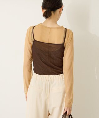 AMERICAN HOLIC 【２点セット】チュールキャミレイヤードトップス Beige
