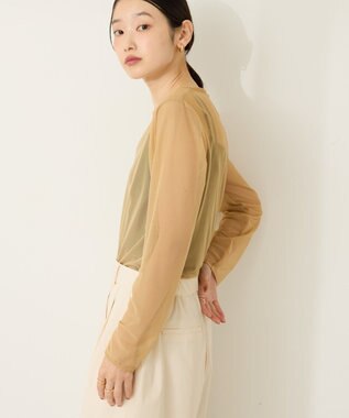 AMERICAN HOLIC 【２点セット】チュールキャミレイヤードトップス Beige