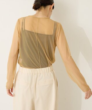 AMERICAN HOLIC 【２点セット】チュールキャミレイヤードトップス Beige