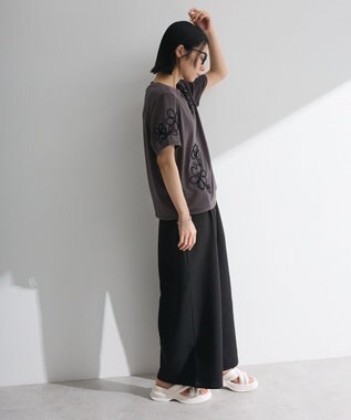 Green Parks ・ＳＵＧＡＲ　ＳＰＯＯＮ　コード刺繍ＴＥＥ Charcoal Gray