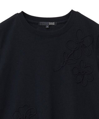 Green Parks ・ＳＵＧＡＲ　ＳＰＯＯＮ　コード刺繍ＴＥＥ Charcoal Gray