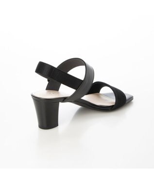 Riz raffinee <Riz raffinee>金具付きスクエアトゥサンダル ブラック