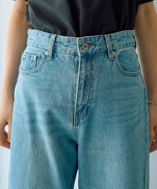 YECCA VECCA ルーズストレートデニムパンツ Indigo