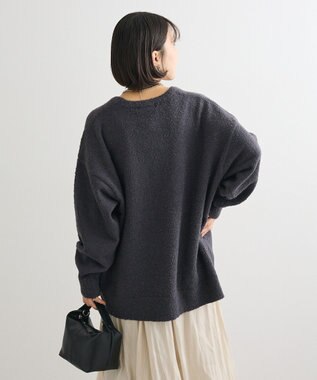 Green Parks ブークレロゴニットチュニック Charcoal Gray