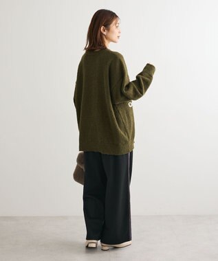 Green Parks ブークレロゴニットチュニック Khaki