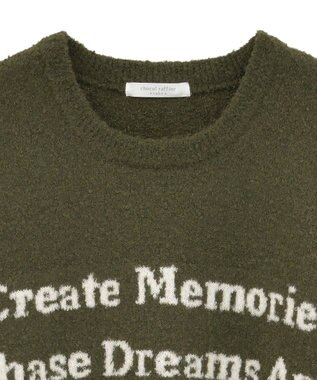 Green Parks ブークレロゴニットチュニック Khaki