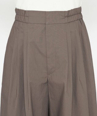 uncrave 【ご好評につき追加生産】カラータイプライター タックワイドパンツ（uncrave WHITE） グレージュ