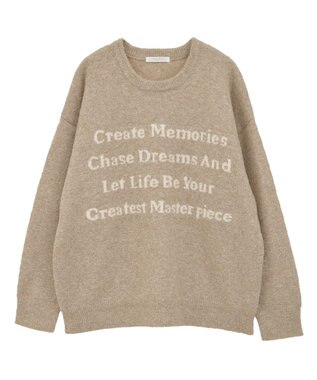 Green Parks ブークレロゴニットチュニック Beige