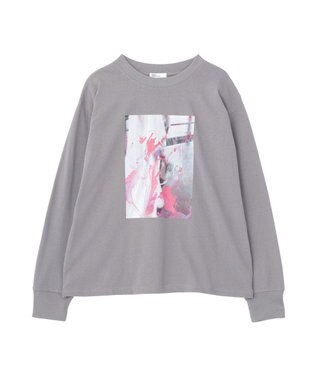 CRAFT STANDARD BOUTIQUE アートライクプリントロンTee Gray