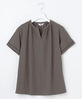 J.PRESS LADIES ナチュラルジャージー カットソー ブラウン系