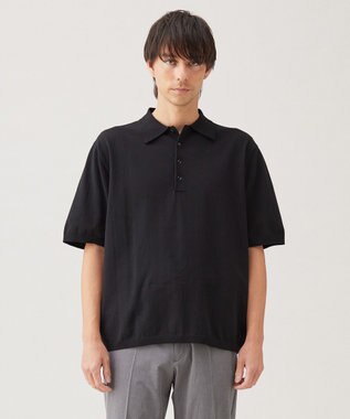 UNFILO MENS スゴ機能美 ニット ポロシャツ【ギフトにもおすすめ】 ブラック
