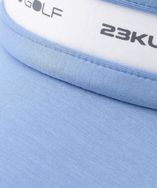 23区GOLF 【WOMEN】ダンボールニット バイザー スカイブルー系