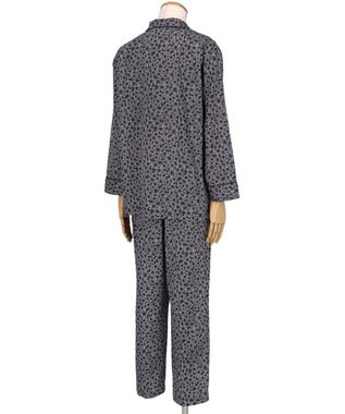 ワコール／睡眠科学 パジャマ 長袖 長ズボン 綿100%(本体) サテン 【睡眠科学×mintdesigns】 メンズ YGX606 睡眠科学／ワコール ブラック