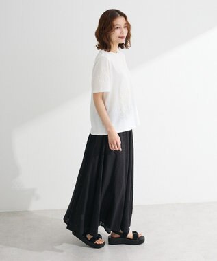 Green Parks ・ＳＵＧＡＲ　ＳＰＯＯＮ　コード刺繍ＴＥＥ Charcoal Gray