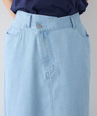 CRAFT STANDARD BOUTIQUE アシンメトリーデニムスカート Light Indigo