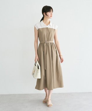 YECCA VECCA ドッキングワンピース Beige
