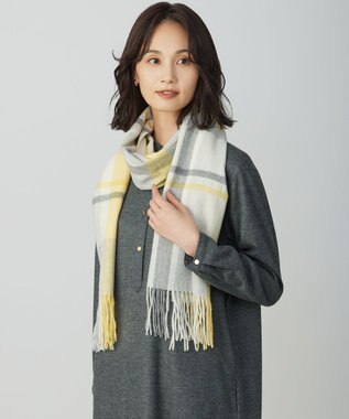 カシミヤチェック マフラー