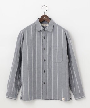 JOSEPH ABBOUD MOUNTAIN 【SPACE／UNISEX】JOE COTTONワイドストライプ シャツ