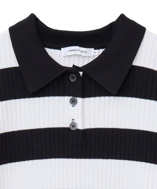 AMERICAN HOLIC アソートニットポロシャツ Border