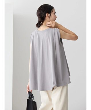 AMERICAN HOLIC 接触冷感バックフレアノースリーブプルオーバー Gray