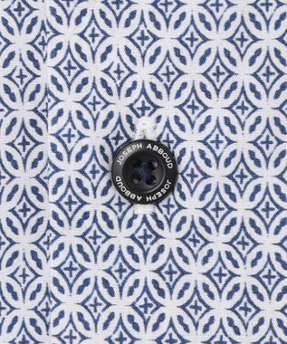 JOSEPH ABBOUD 【キングサイズ・オーガニックコットン・日本素材】ジオメトリックパターンプリントシャツ　26SSモデル ネイビー系5