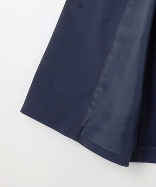 自由区 【洗える】エアフロートレンチ コート ネイビー