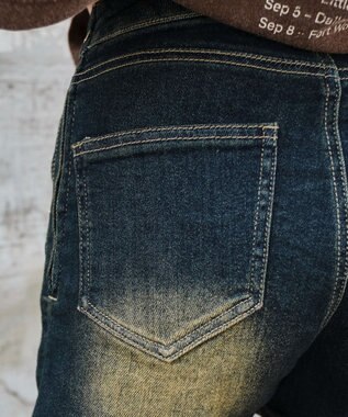 WEGO レースアップデニムショートパンツ デニム中濃加工色