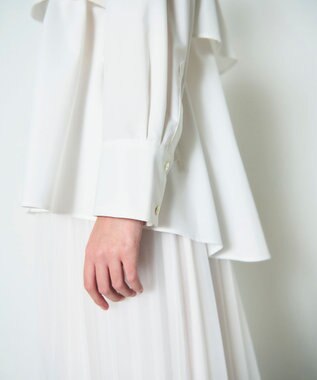 GRACE CONTINENTAL レイヤードドロストシャツ ホワイト