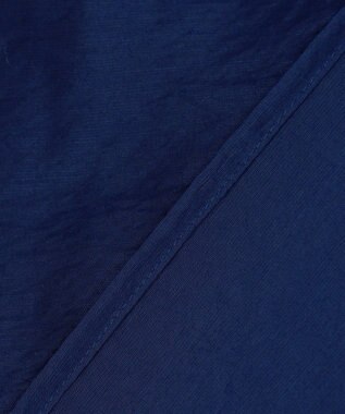 UNFILO ヴィンテージシアー プリーツブラウス ブルー