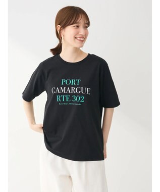 Green Parks ２色カラーロゴレギュラーＴシャツ Black