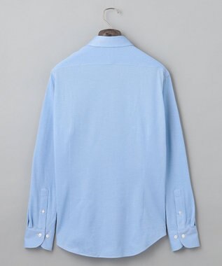 GOTAIRIKU 胸ポケット付にアップデート【吸水速乾/ストレッチ】クールマックス鹿の子 ビズシャツ_ボタンダウン サックスブルー系