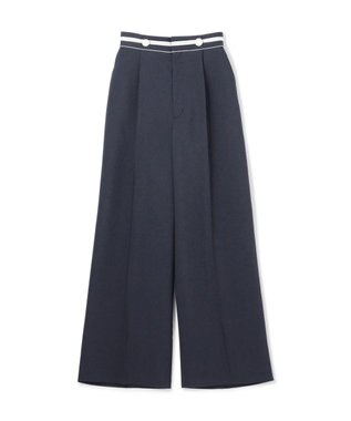 GRACE CONTINENTAL タックワイドパンツ ネイビー