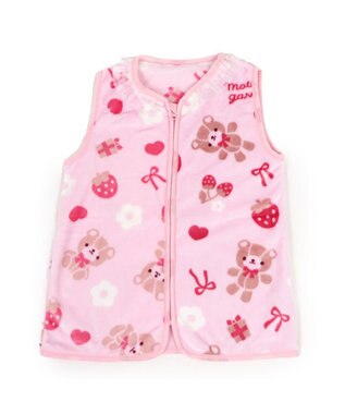 Mother garden マザーガーデン くまちゃん柄 ふわふわ あったか キッズ スリーパー  100cm～120cm / 120cm～140cm -