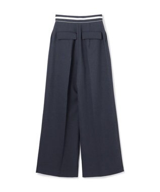 GRACE CONTINENTAL タックワイドパンツ ネイビー