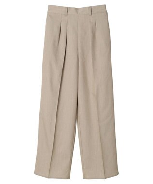 Green Parks ワイドタックパンツ Beige