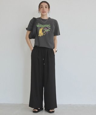 WEGO 【ANGIE VINTAGE】ワイドイージーパンツ ブラック
