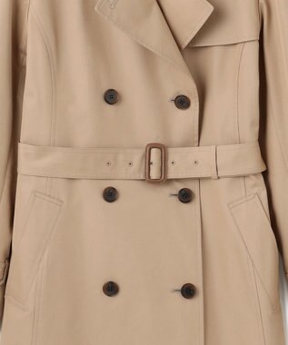 23区 【撥水加工】エアータンブラー TCギャバジン ロング トレンチコート キャメル系