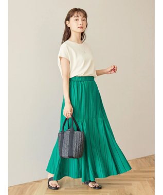 AMERICAN HOLIC リネンブレンドストライプマーメードスカート Stripe Green