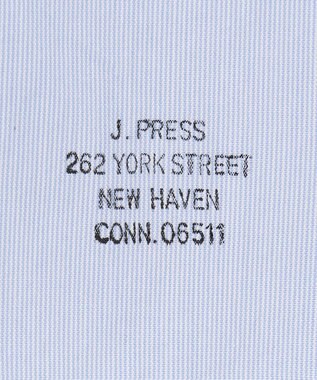 J.PRESS MEN 【WEB限定】ポプリンヘアラインJ刺繍シャツ/B.D サックスブルー系1