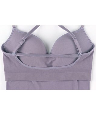 WACOAL カップ付きインナー 【GOCOCi ゴコチ】 ぴったりフィット ズレにくい 洗濯機洗い可能(ネット使用) ブラキャミソール ブラトップ レディース ノンワイヤー UGG122 /ワコール パープル